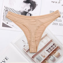 Charger l&#39;image dans la galerie, Hot Silk Sexy Women Thongs g string Seamless Panties Female Underwear Tanga Panties Low-Rise Lingerie Panty Intimates 1pcs ac125