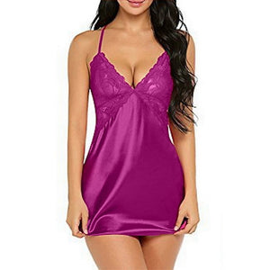 2021, ropa de dormir Sexy para mujer, vestido con funda, vestido de playa con cuello en V, lencería, vestido de noche, camisón de satén sin mangas para mujer, camisón de talla grande