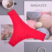 Load image into Gallery viewer, Hot Silk Sexy Women Thongs g string Seamless Panties Female Underwear Tanga Panties Low-Rise Lingerie Panty Intimates 3pcs ac125