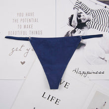 Load image into Gallery viewer, Hot Silk Sexy Women Thongs g string Seamless Panties Female Underwear Tanga Panties Low-Rise Lingerie Panty Intimates 3pcs ac125
