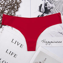 Load image into Gallery viewer, Hot Silk Sexy Women Thongs g string Seamless Panties Female Underwear Tanga Panties Low-Rise Lingerie Panty Intimates 3pcs ac125