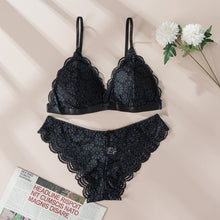 Load image into Gallery viewer, Women Lace Bra Sets Seamless Underwear Backless Vest Sexy Panties Lingerie Padded Bralette Ultrathin Briefs Female  Intimates