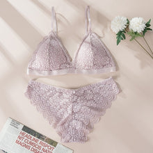 Load image into Gallery viewer, Women Lace Bra Sets Seamless Underwear Backless Vest Sexy Panties Lingerie Padded Bralette Ultrathin Briefs Female  Intimates