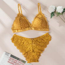 Load image into Gallery viewer, Women Lace Bra Sets Seamless Underwear Backless Vest Sexy Panties Lingerie Padded Bralette Ultrathin Briefs Female  Intimates