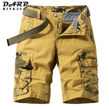 Cargar imagen en el visor de la galería, Pantalones cortos Cargo tácticos de camuflaje para hombre