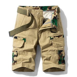 Pantalones cortos Cargo tácticos de camuflaje para hombre