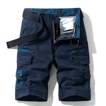 Cargar imagen en el visor de la galería, Pantalones cortos Cargo tácticos de camuflaje para hombre