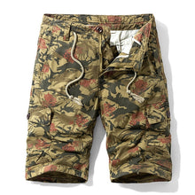 Cargar imagen en el visor de la galería, Pantalones cortos Cargo tácticos de camuflaje para hombre