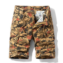 Cargar imagen en el visor de la galería, Pantalones cortos Cargo tácticos de camuflaje para hombre