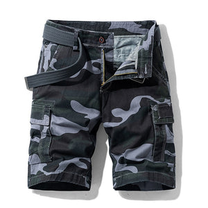 Pantalones cortos Cargo tácticos de camuflaje para hombre