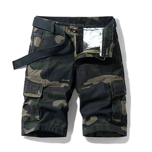 Pantalones cortos Cargo tácticos de camuflaje para hombre