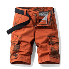 Cargar imagen en el visor de la galería, Pantalones cortos Cargo tácticos de camuflaje para hombre