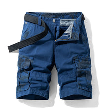Cargar imagen en el visor de la galería, Pantalones cortos Cargo tácticos de camuflaje para hombre