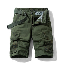 Cargar imagen en el visor de la galería, Pantalones cortos Cargo tácticos de camuflaje para hombre