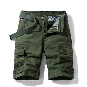 Pantalones cortos Cargo tácticos de camuflaje para hombre