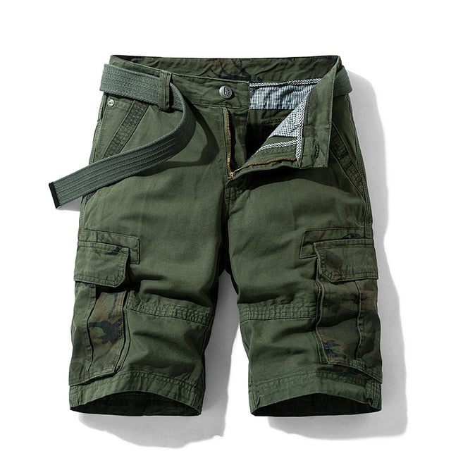 Pantalones cortos Cargo tácticos de camuflaje para hombre