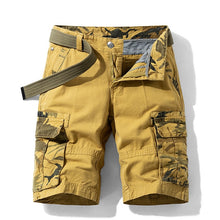 Cargar imagen en el visor de la galería, Pantalones cortos Cargo tácticos de camuflaje para hombre