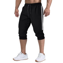 Cargar imagen en el visor de la galería, ¡Novedad de 2021! Pantalones cortos bombachos ajustados informales para correr para hombre, pantalones suaves 3/4, pantalones de chándal de nueva marca a la moda para hombre, pantalones cortos cómodos de verano para hombre XXXL