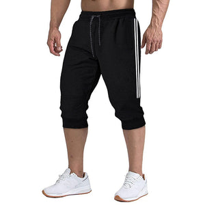 ¡Novedad de 2021! Pantalones cortos bombachos ajustados informales para correr para hombre, pantalones suaves 3/4, pantalones de chándal de nueva marca a la moda para hombre, pantalones cortos cómodos de verano para hombre XXXL