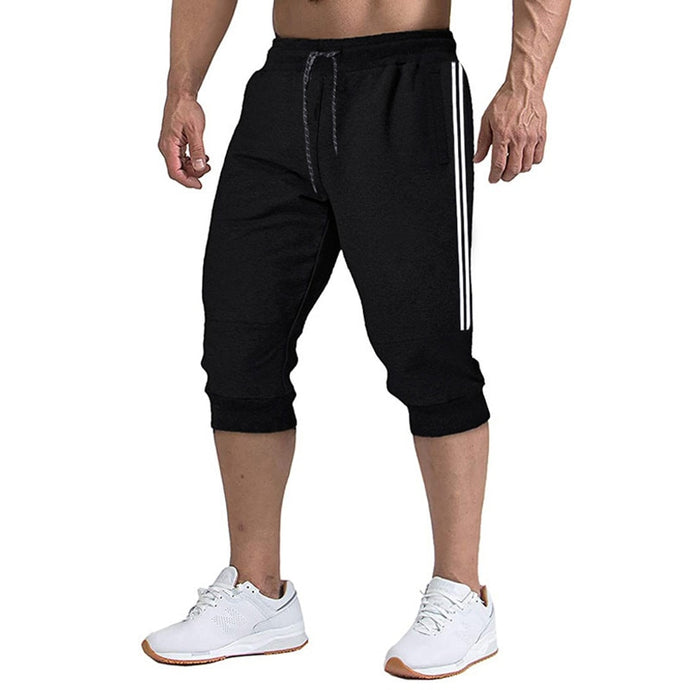 ¡Novedad de 2021! Pantalones cortos bombachos ajustados informales para correr para hombre, pantalones suaves 3/4, pantalones de chándal de nueva marca a la moda para hombre, pantalones cortos cómodos de verano para hombre XXXL