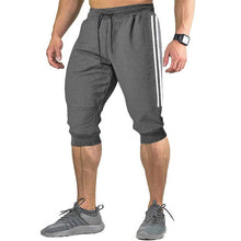 Cargar imagen en el visor de la galería, ¡Novedad de 2021! Pantalones cortos bombachos ajustados informales para correr para hombre, pantalones suaves 3/4, pantalones de chándal de nueva marca a la moda para hombre, pantalones cortos cómodos de verano para hombre XXXL