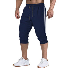 Cargar imagen en el visor de la galería, ¡Novedad de 2021! Pantalones cortos bombachos ajustados informales para correr para hombre, pantalones suaves 3/4, pantalones de chándal de nueva marca a la moda para hombre, pantalones cortos cómodos de verano para hombre XXXL