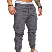 Charger l&#39;image dans la galerie, New Casual Joggers Pants Cargo Solid Color Men Cotton Elastic Long Trousers Military 2021 Pants Men Leggings