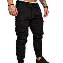 Charger l&#39;image dans la galerie, New Casual Joggers Pants Cargo Solid Color Men Cotton Elastic Long Trousers Military 2021 Pants Men Leggings