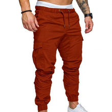 Charger l&#39;image dans la galerie, New Casual Joggers Pants Cargo Solid Color Men Cotton Elastic Long Trousers Military 2021 Pants Men Leggings