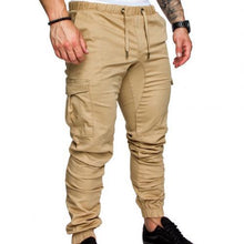 Charger l&#39;image dans la galerie, New Casual Joggers Pants Cargo Solid Color Men Cotton Elastic Long Trousers Military 2021 Pants Men Leggings