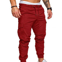 Charger l&#39;image dans la galerie, New Casual Joggers Pants Cargo Solid Color Men Cotton Elastic Long Trousers Military 2021 Pants Men Leggings
