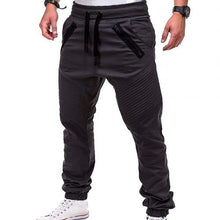 Charger l&#39;image dans la galerie, Hot sale solid casual Mens Casual Slim Tracksuit Sports Solid Male Gym Cotton Skinny Joggers Sweat Casual Pants Trousers