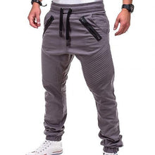 Charger l&#39;image dans la galerie, Hot sale solid casual Mens Casual Slim Tracksuit Sports Solid Male Gym Cotton Skinny Joggers Sweat Casual Pants Trousers