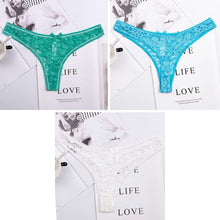 Load image into Gallery viewer, Hot Silk Sexy Women Thongs g string Seamless Panties Female Underwear Tanga Panties Low-Rise Lingerie Panty Intimates 3pcs ac125