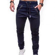 Charger l&#39;image dans la galerie, Hot sale solid casual Mens Casual Slim Tracksuit Sports Solid Male Gym Cotton Skinny Joggers Sweat Casual Pants Trousers