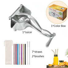 Charger l&#39;image dans la galerie, Manual Juice Squeezer Aluminum Alloy Hand Pressure Juicer Pomegranate Orange Lemon Sugar Cane Juice Kitchen Fruit Tool