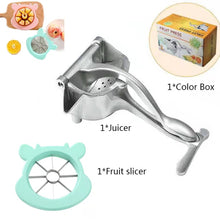 Charger l&#39;image dans la galerie, Manual Juice Squeezer Aluminum Alloy Hand Pressure Juicer Pomegranate Orange Lemon Sugar Cane Juice Kitchen Fruit Tool