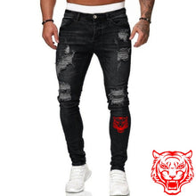 Charger l&#39;image dans la galerie, Jeans Men Ripped Skinny Jeans Blue Pencil Pants Motorcycle Party Casual Trousers Street Clothing 2020 Denim Man Clothin