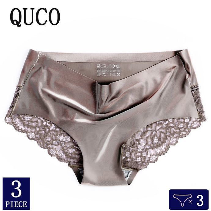 3pcs/lot QUCO Brand sexy Women Underwear High Quality Women Panties Seamless Calvin Underwear Solid  Lingerie underwear women