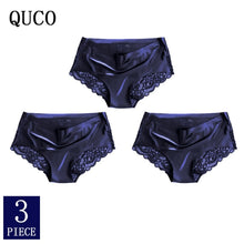 Charger l&#39;image dans la galerie, 3pcs/lot QUCO Brand sexy Women Underwear High Quality Women Panties Seamless Calvin Underwear Solid  Lingerie underwear women