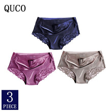 Charger l&#39;image dans la galerie, 3pcs/lot QUCO Brand sexy Women Underwear High Quality Women Panties Seamless Calvin Underwear Solid  Lingerie underwear women