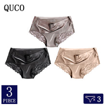 Charger l&#39;image dans la galerie, 3pcs/lot QUCO Brand sexy Women Underwear High Quality Women Panties Seamless Calvin Underwear Solid  Lingerie underwear women