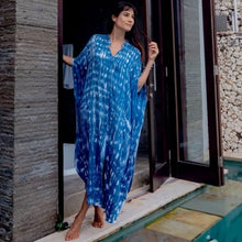 Charger l&#39;image dans la galerie, Cover-ups 2021 Kaftan Beach Print SnakeSkin Swimsuit cover up Kimono Plage Beach Robe Femme Long Dress Sarong Dress Beachwear