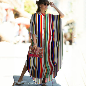 Cover-ups 2021 Kaftan Beach Print SnakeSkin Swimsuit cover up Kimono Plage Beach Robe Femme Long Dress Sarong Dress Beachwear