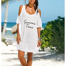 Load image into Gallery viewer, New Print Summer Beach Cover up Tunic  Bikini Cover Up Pareos for Women Bathing Suit Coverups Beach cardigan Beachwear