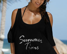 Load image into Gallery viewer, New Print Summer Beach Cover up Tunic  Bikini Cover Up Pareos for Women Bathing Suit Coverups Beach cardigan Beachwear