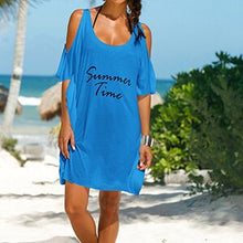 Load image into Gallery viewer, New Print Summer Beach Cover up Tunic  Bikini Cover Up Pareos for Women Bathing Suit Coverups Beach cardigan Beachwear