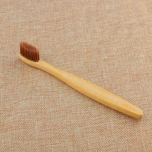 Cargar imagen en el visor de la galería, Cepillo de dientes ecológico de carbón de bambú para la salud, cepillo de dientes para el cuidado bucal, limpieza de dientes, cepillos de cerdas suaves ecológicas, 1 ud.
