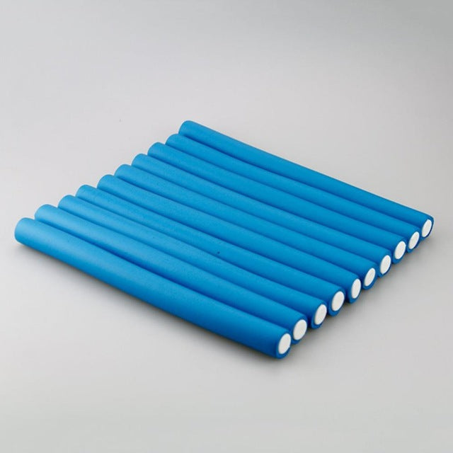 10PCS Hair rollers Curler Makers Soft Foam Bendy Twist Curls DIY Styling Rollers Care Curler bagels for hair flexi rod