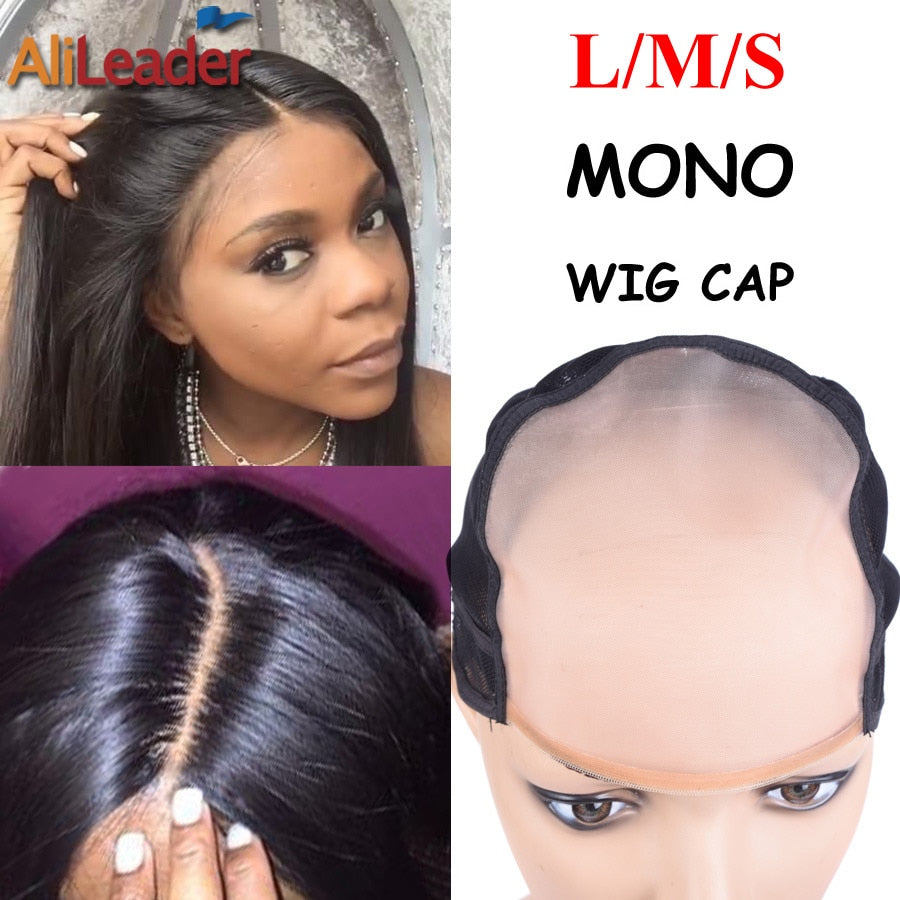 Best Monofilament-Wig-Cap Most Similar To Scalp Skin Cap Wigs L M S Size MONO Wig Cap For Making Wigs With Adjustable Strap 1PC